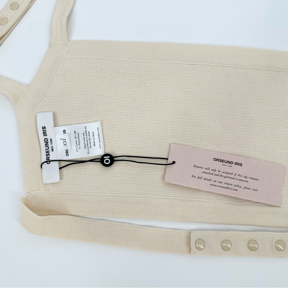 Orseund Iris Snap Button Adjustable Crop Top — image 4 of 8